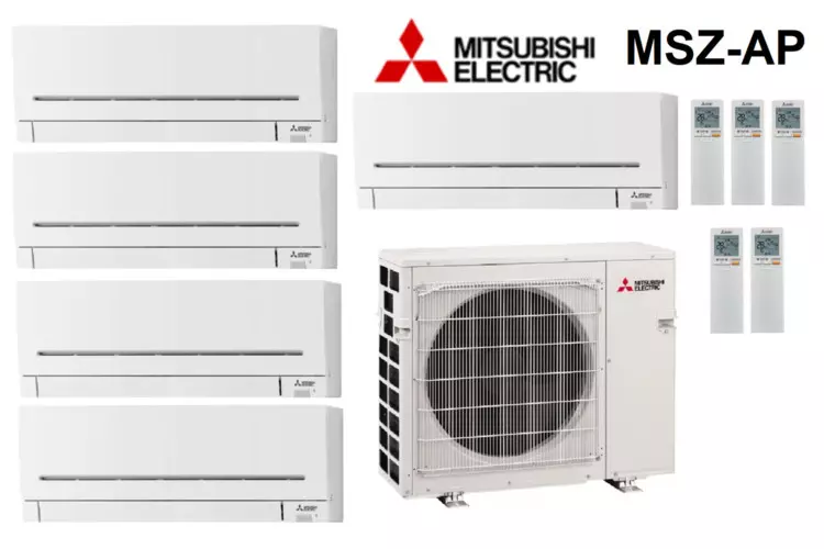 MITSUBISHI ELECTRIC MXZ-4E83VA / MSZ-AP25VGK 4шт.